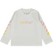Off-White Baby Meisjes T-Shirt Wit