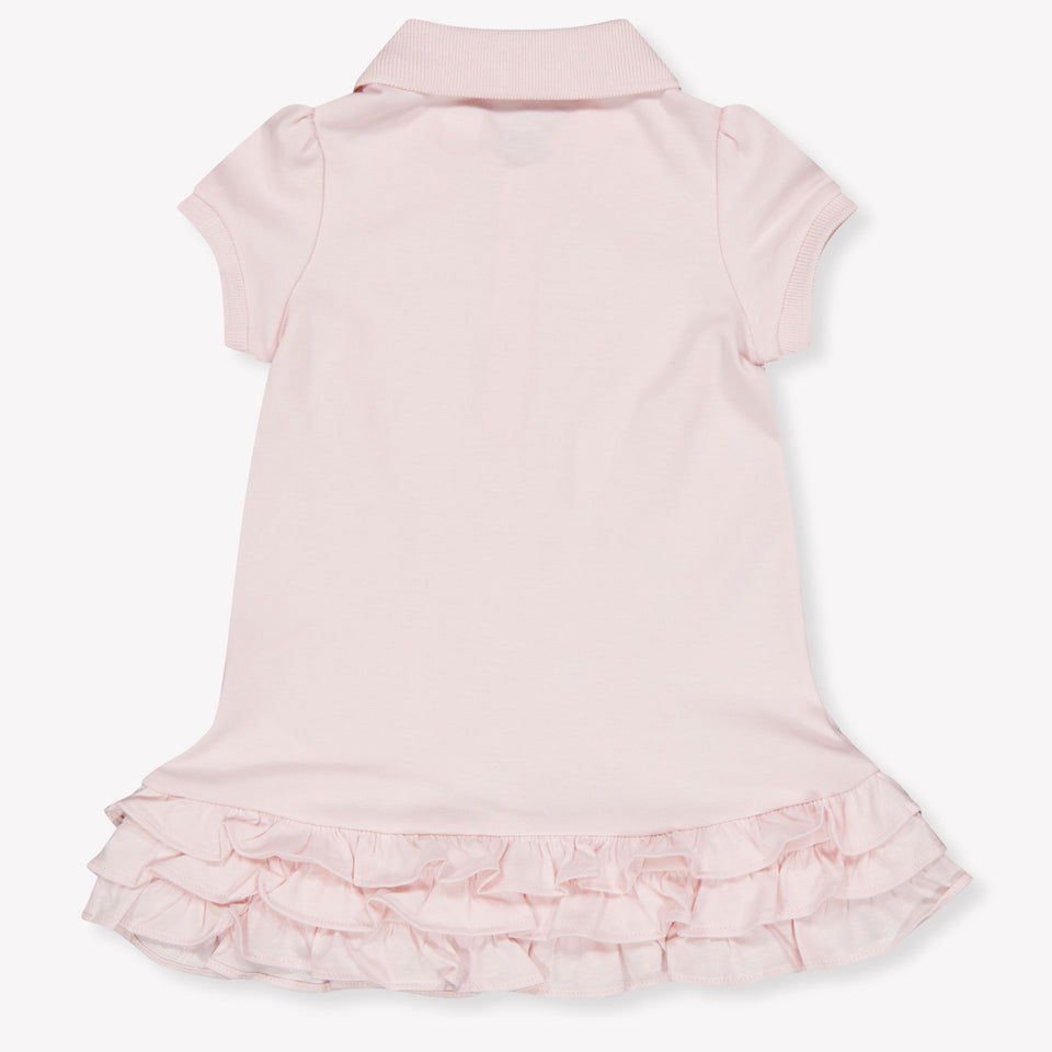 Ralph Lauren Baby Girls Dress In Light Pink