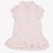 Ralph Lauren Baby Girls Dress In Light Pink