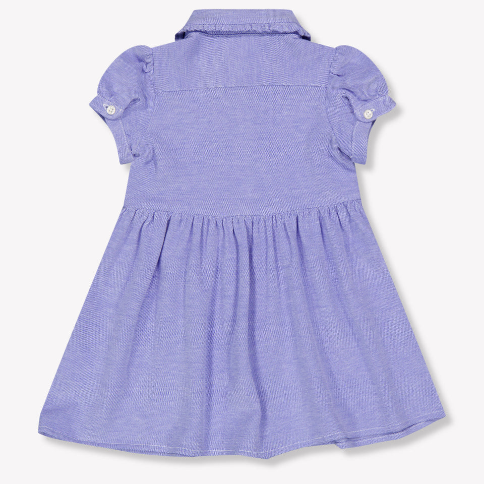 Ralph Lauren Baby Girls Dress In Light Blue