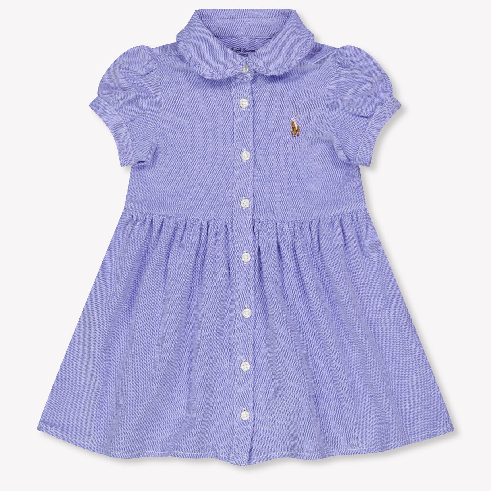 Ralph Lauren Baby Girls Dress In Light Blue