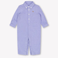 Ralph Lauren Baby Boys Playsuit In Light Blue