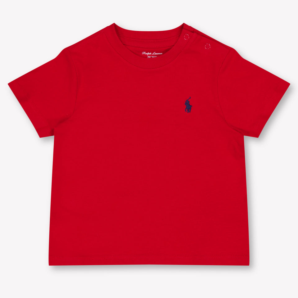 Ralph Lauren Baby Jongens T-Shirt In Rood