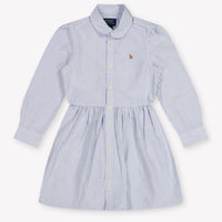 Ralph Lauren Kids Girls Dress In Light Blue