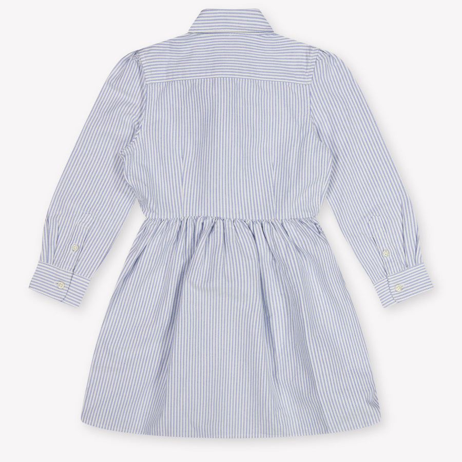 Ralph Lauren Kids Girls Dress In Light Blue