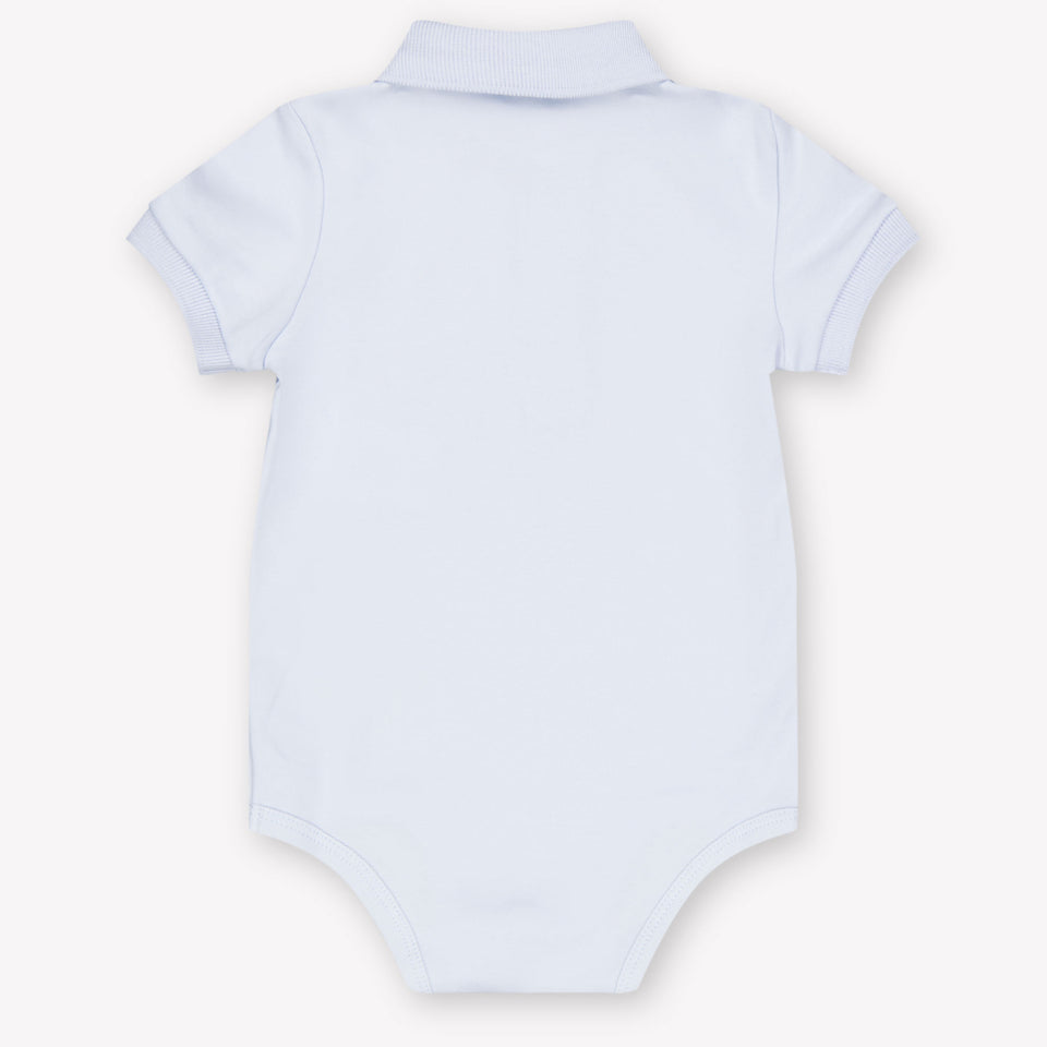 Ralph Lauren Baby Jongens Rompertje In Licht Blauw