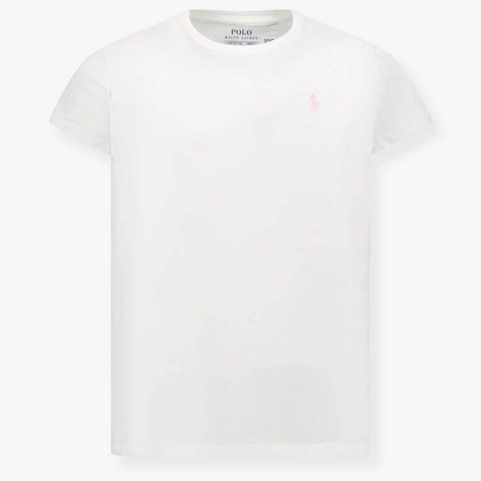 Ralph Lauren Kids Girls T-Shirt In White