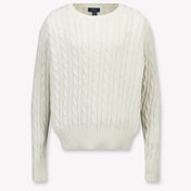 Ralph Lauren Kids Girls Sweater In OffWhite
