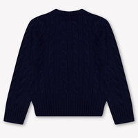 Ralph Lauren Kids Girls Sweater In Navy