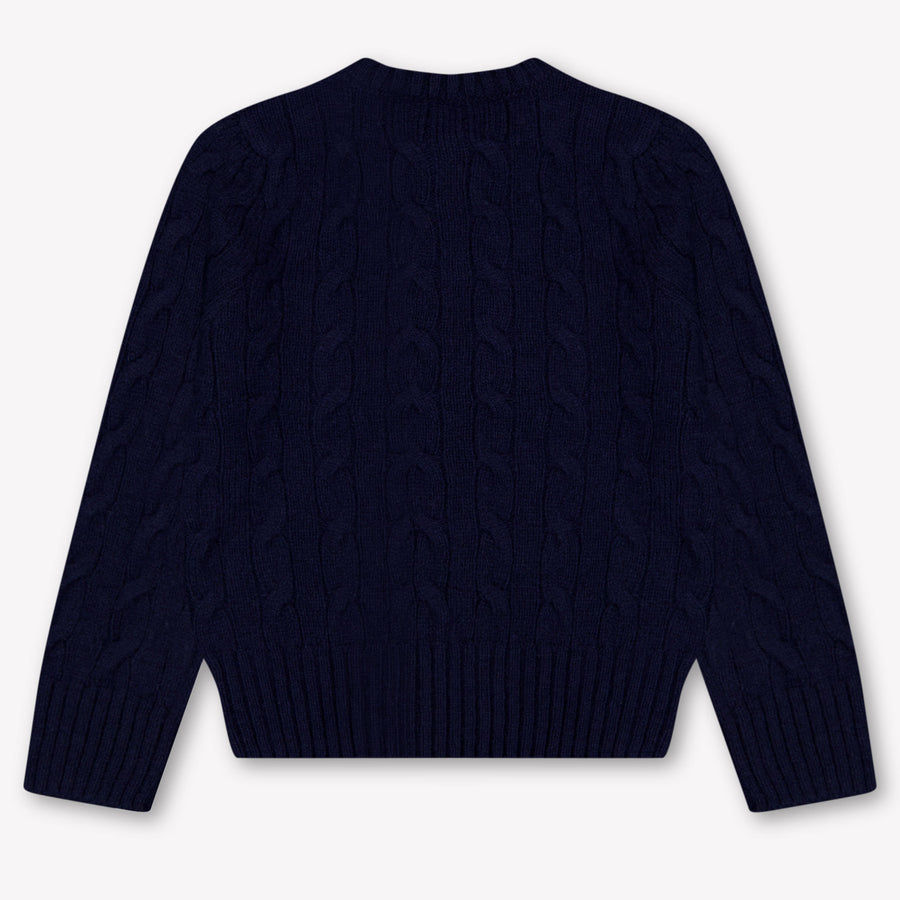Ralph Lauren Kids Girls Sweater In Navy