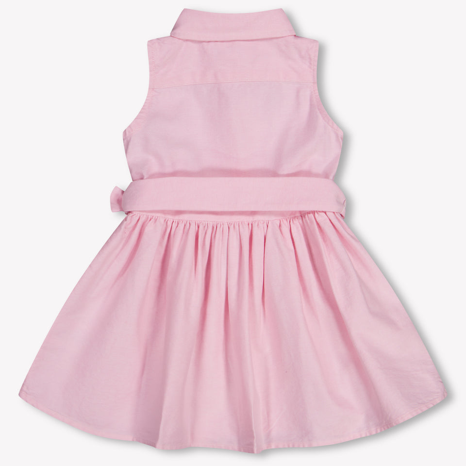 Ralph Lauren Baby Meisjes Jurk In Licht Roze
