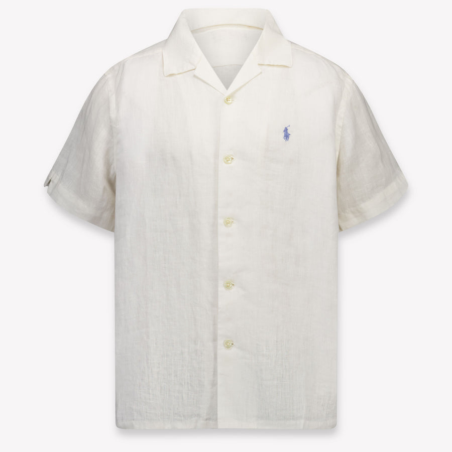 Ralph Lauren Kinder Jongens Blouse In Wit