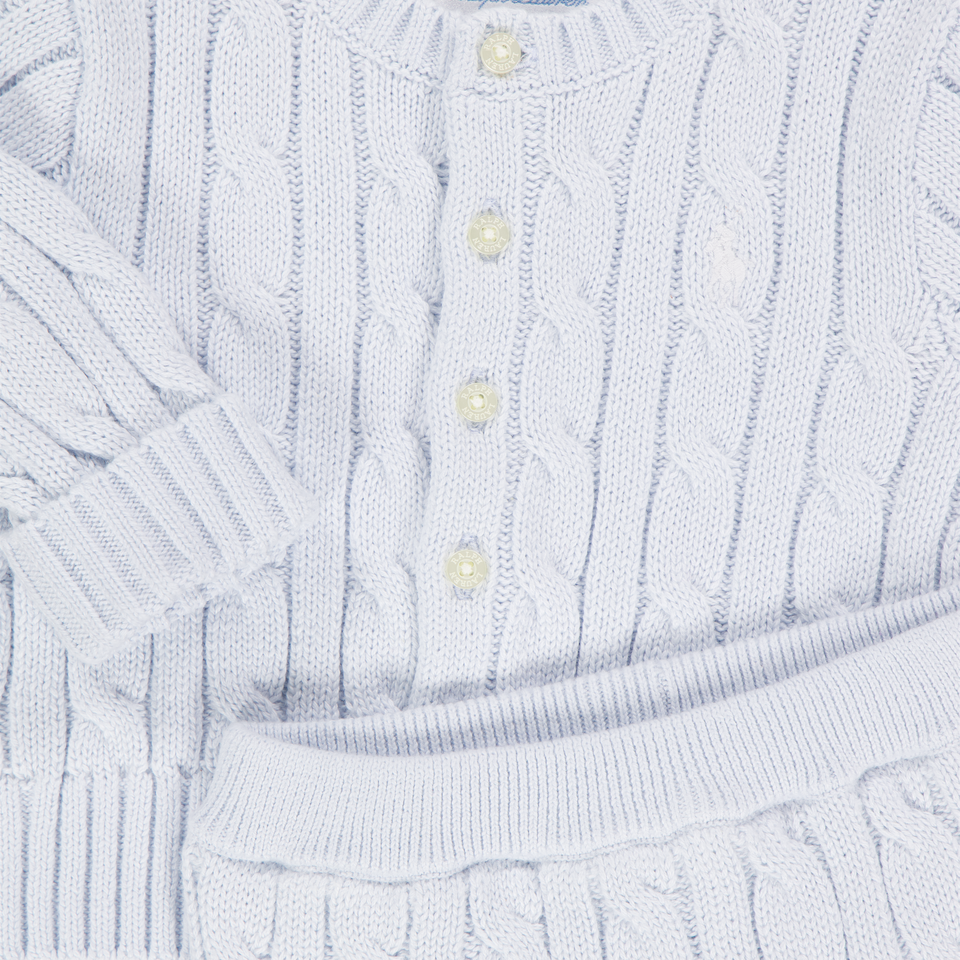Ralph Lauren Baby Unisex Set In Light Blue
