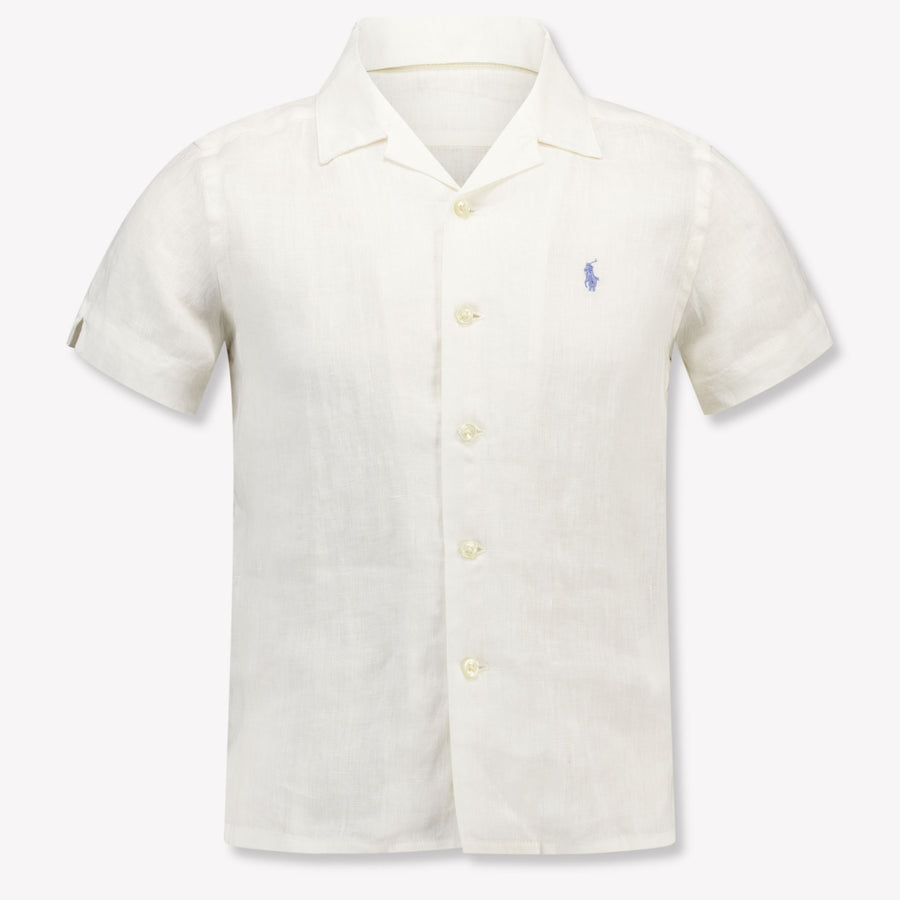Ralph Lauren Kinder Jongens Blouse In Wit