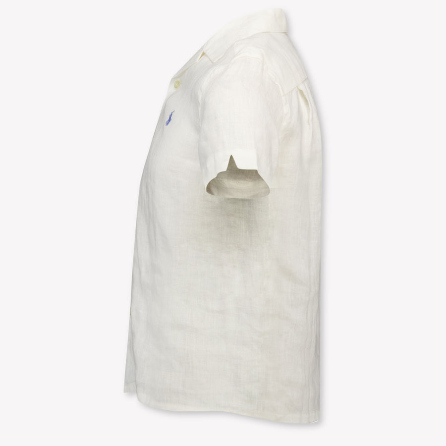 Ralph Lauren Kinder Jongens Blouse In Wit