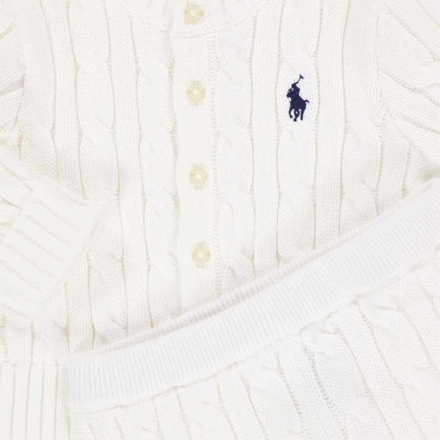 Ralph Lauren Baby Unisex Setje In Wit