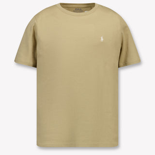Ralph Lauren Kids Boys T-Shirt In Beige