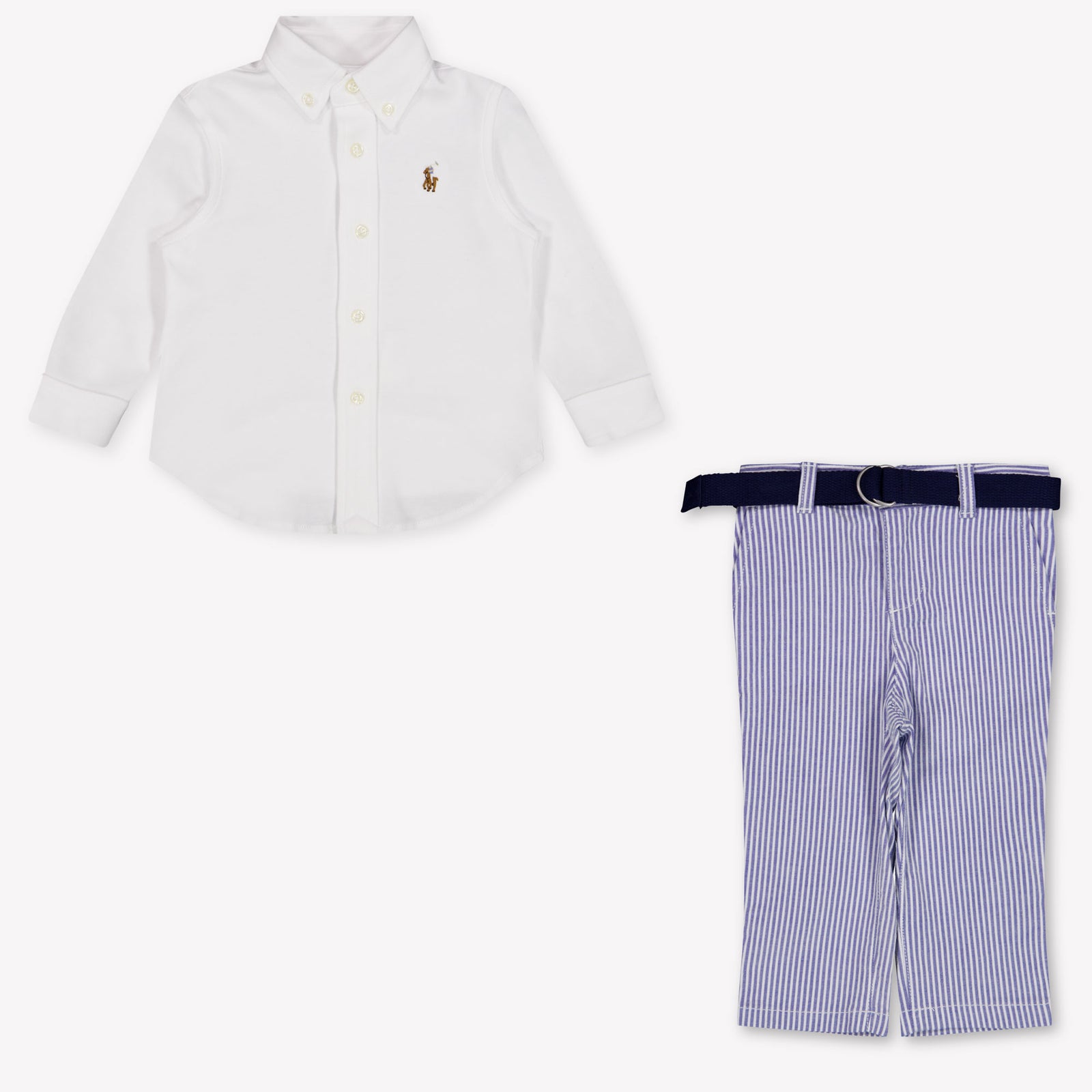 Ralph Lauren Baby Jongens Setje In Licht Blauw