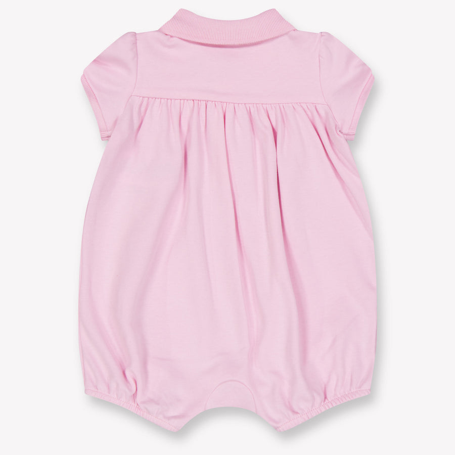 Ralph Lauren Baby Girls Playsuit In Light Pink