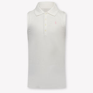 Ralph Lauren Kids Girls Polo In White
