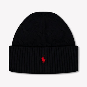 Ralph Lauren Kinder Unisex Muts In Zwart