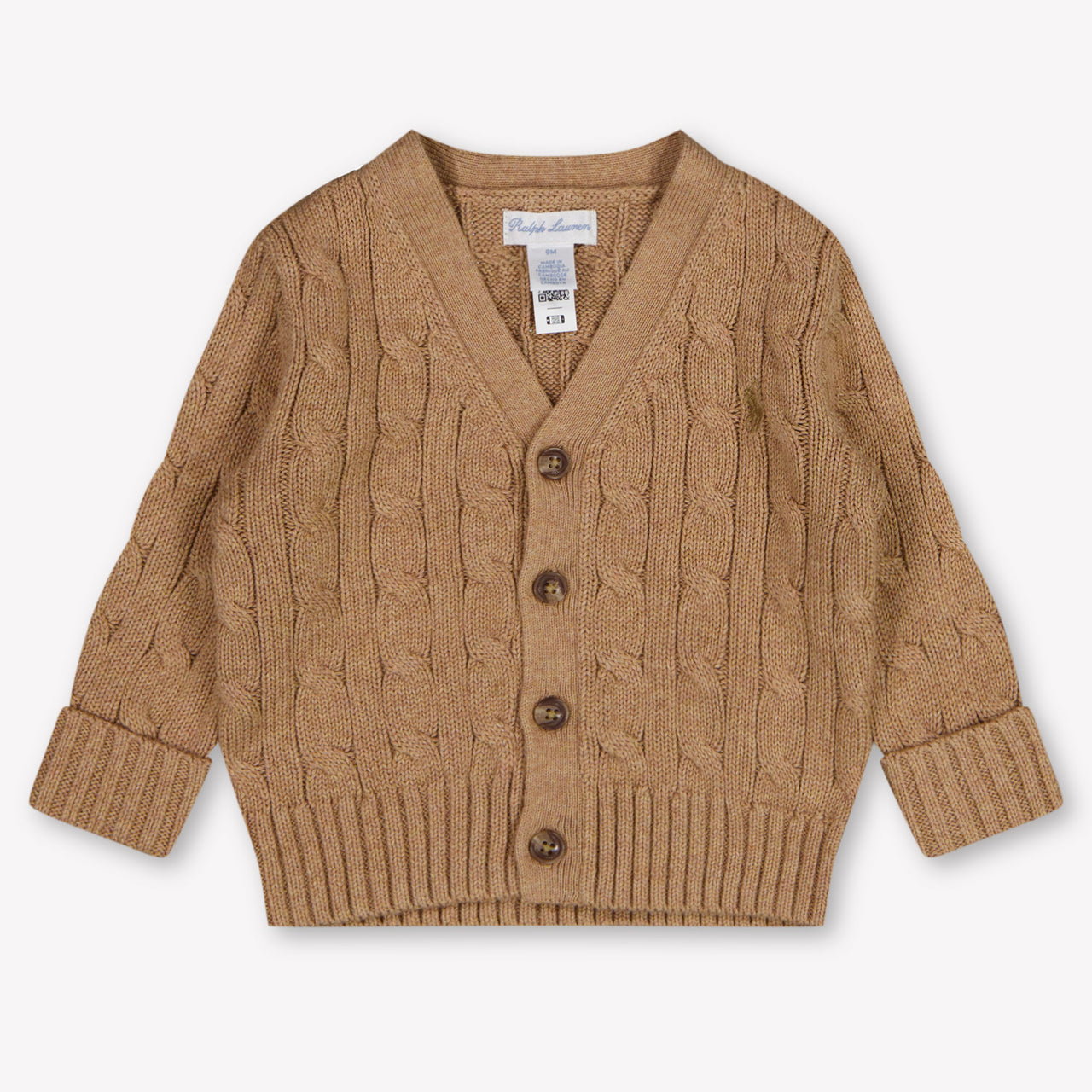 Ralph Lauren Baby Boys Cardigan In Camel