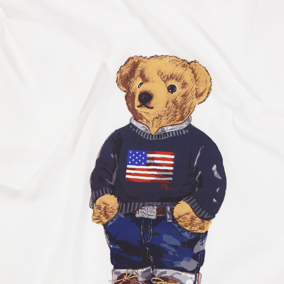 Ralph Lauren Kinder Jongens T-Shirt In Wit