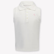 Ralph Lauren Kids Girls Polo In White