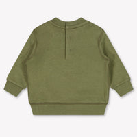 Ralph Lauren Baby Boys Sweater In Olive Green