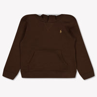 Ralph Lauren Kids Boys Sweater In Dark Brown