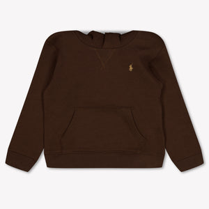 Ralph Lauren Kids Boys Sweater In Dark Brown
