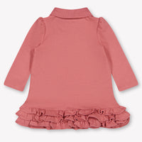 Ralph Lauren Baby Meisjes Jurk In Oud Roze