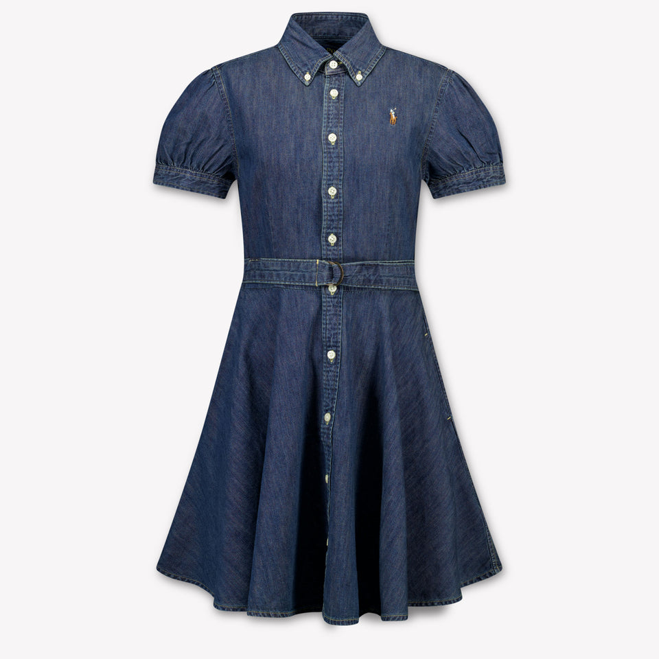 Ralph Lauren Kids Girls Dress In Jeans