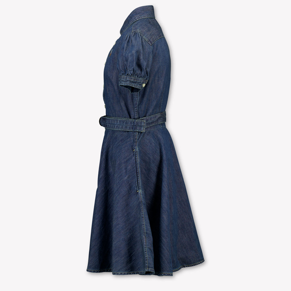 Ralph Lauren Kids Girls Dress In Jeans