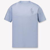 Ralph Lauren Kids Boys T-Shirt In Light Blue