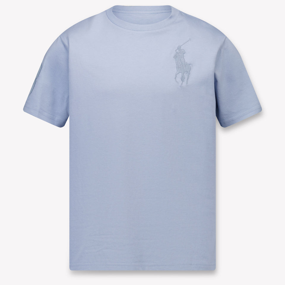 Ralph Lauren Kids Boys T-Shirt In Light Blue