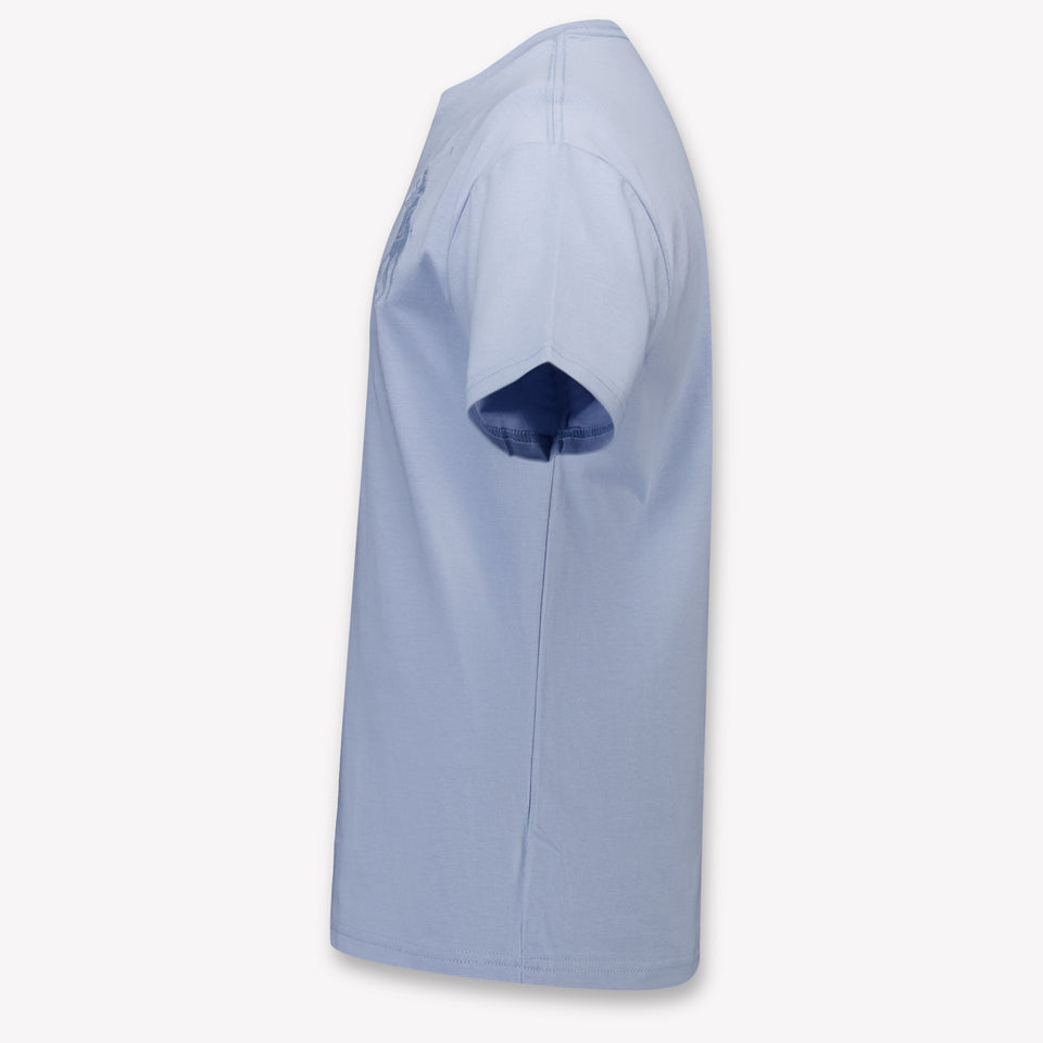 Ralph Lauren Kids Boys T-Shirt In Light Blue