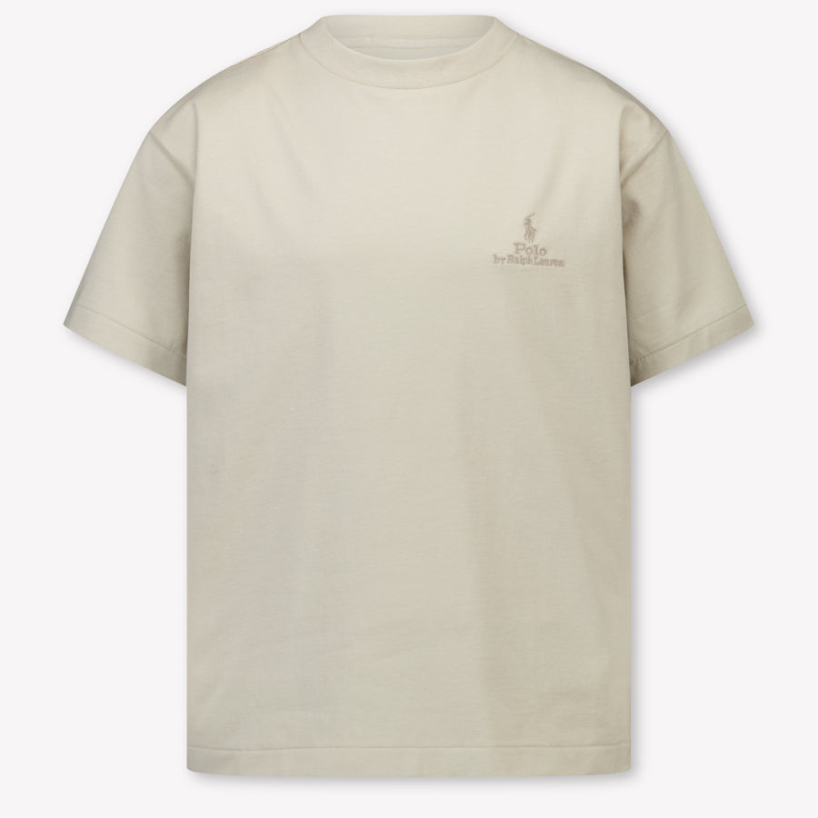 Ralph Lauren Kinder Jongens T-Shirt In Beige