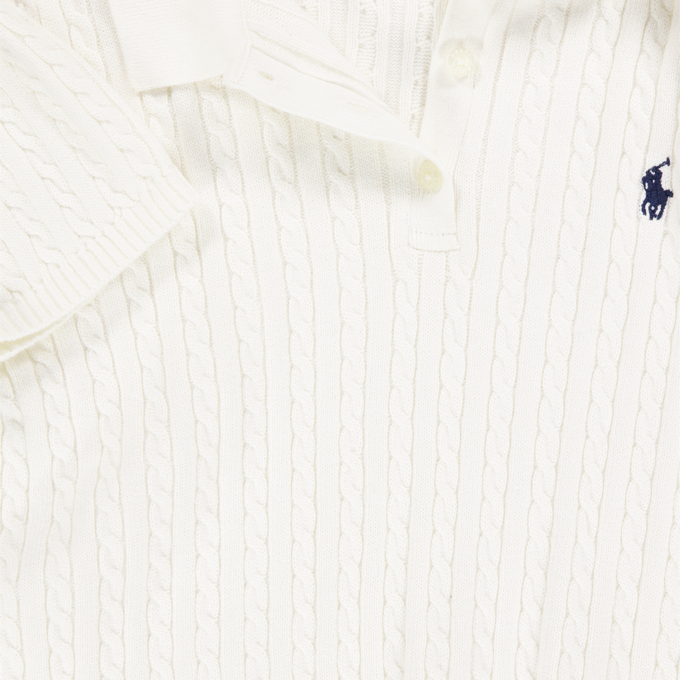 Ralph Lauren Kids Girls Polo In White