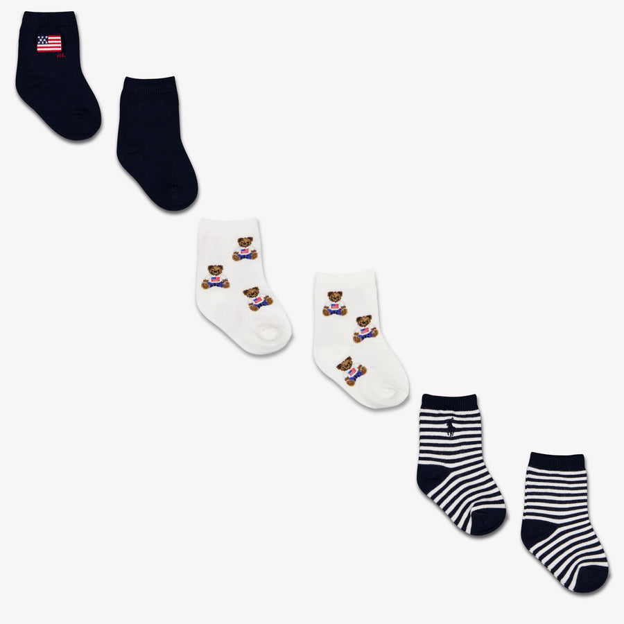 Ralph Lauren Baby Boys Socks In Navy