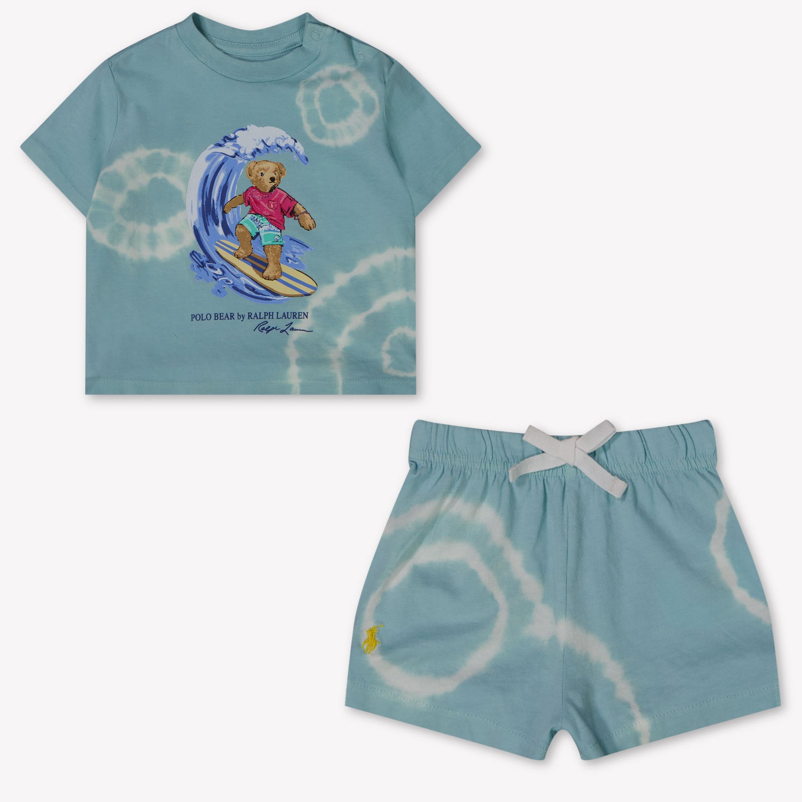 Ralph Lauren Baby Jongens Setje In Turquoise