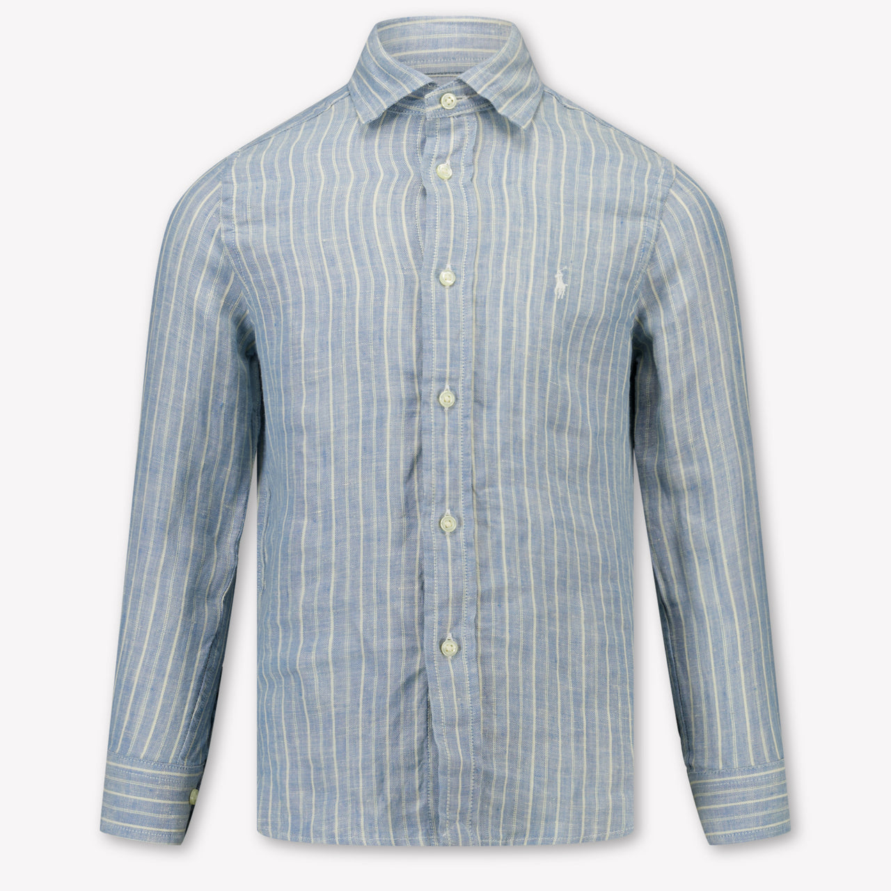 Ralph Lauren Kinder Jongens Blouse In Licht Blauw