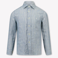 Ralph Lauren Kinder Jongens Blouse In Licht Blauw