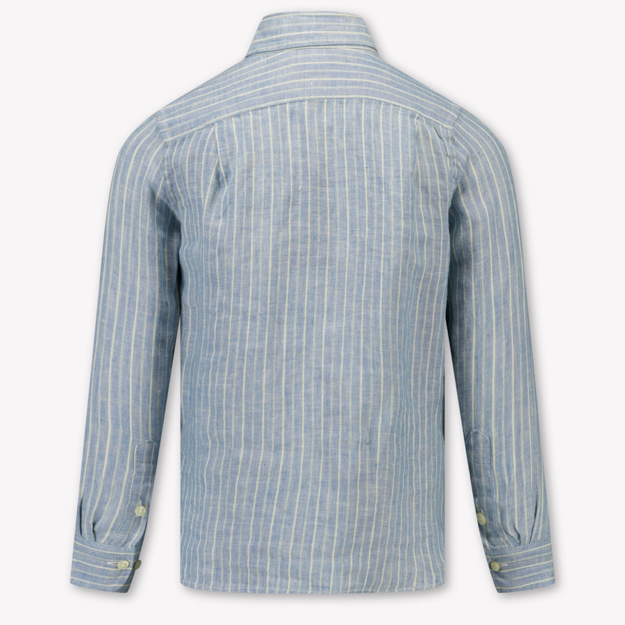 Ralph Lauren Kinder Jongens Blouse In Licht Blauw