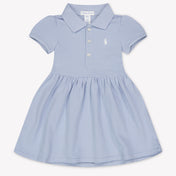 Ralph Lauren Baby Girls Dress In Light Blue