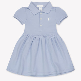 Ralph Lauren Baby Meisjes Jurk In Licht Blauw