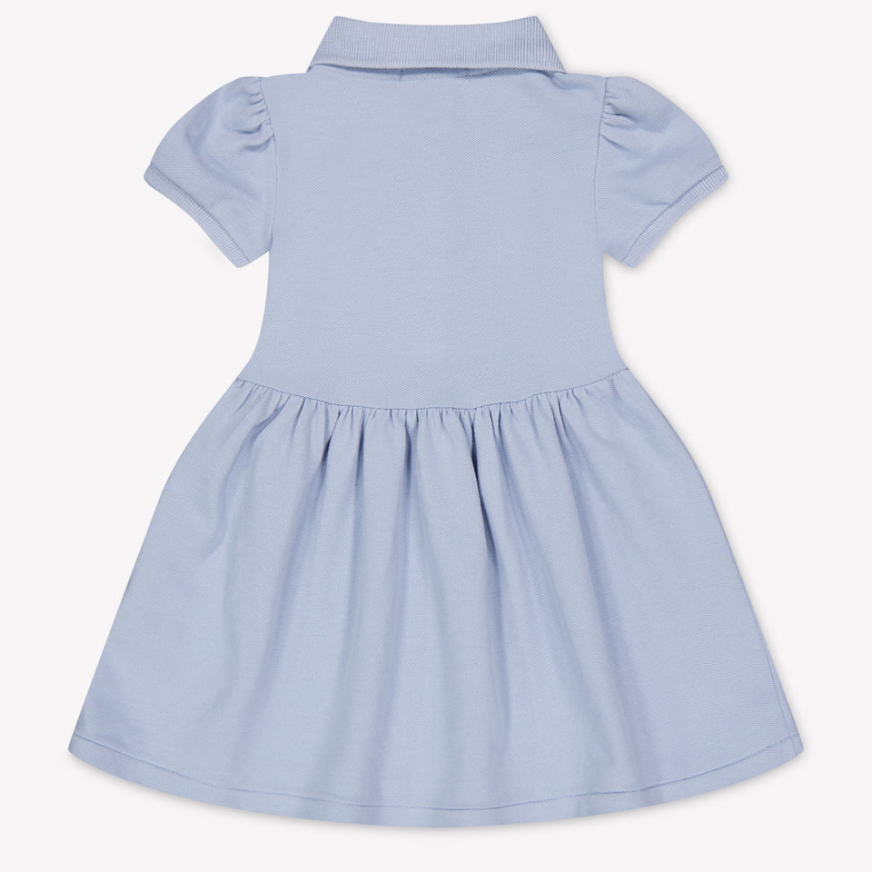Ralph Lauren Baby Girls Dress In Light Blue