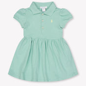 Ralph Lauren Baby Meisjes Jurk In Licht Groen
