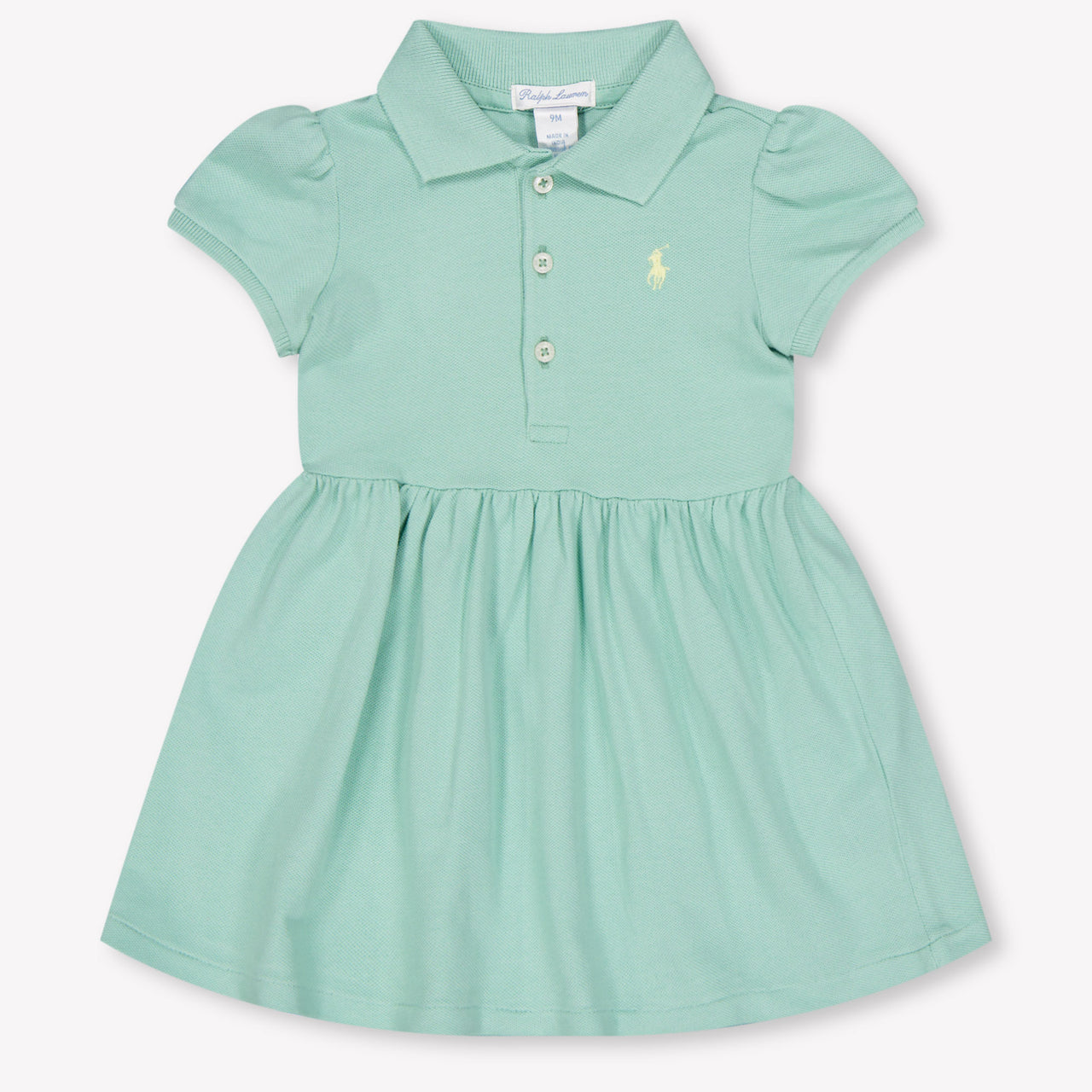 Ralph Lauren Baby Girls Dress In Light Green