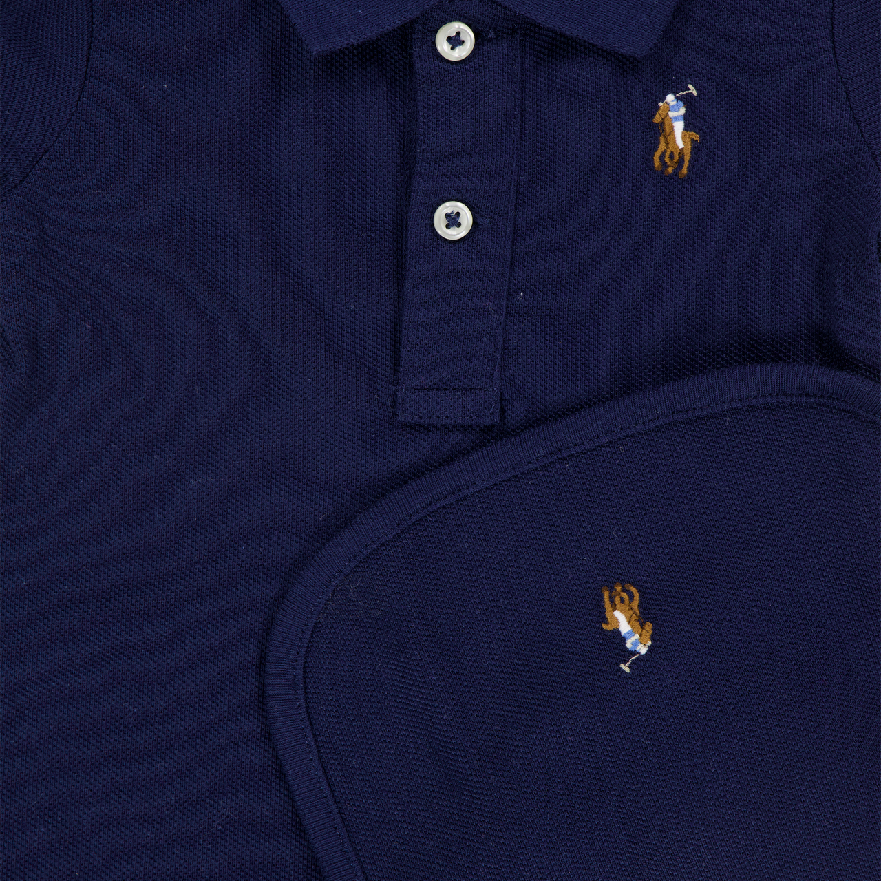 Ralph Lauren Baby Unisex Romper In Navy